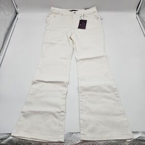 Gloria Vanderbilt Amanda Boot Jeans White Classic Rise Boot Leg Stretch 6 Short